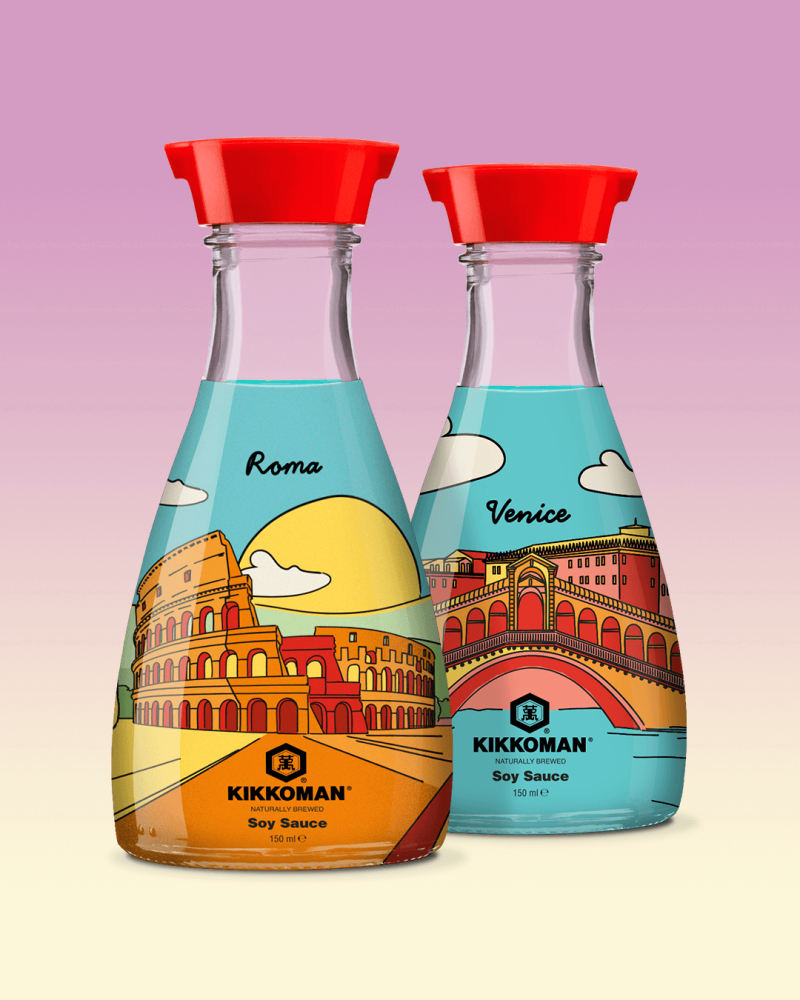 Kikkoman Soy Sauce - Limited Edition Rome and Venice